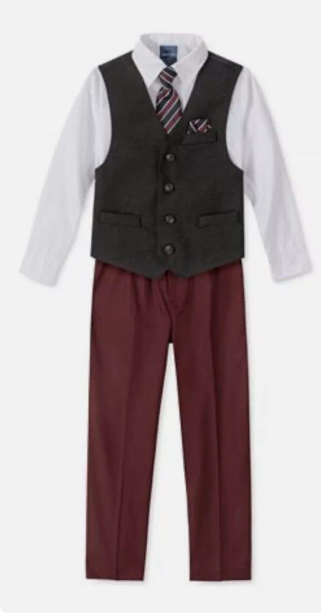 NAUTICA 4 PC SUIT WITH VEST FOR BOYS 