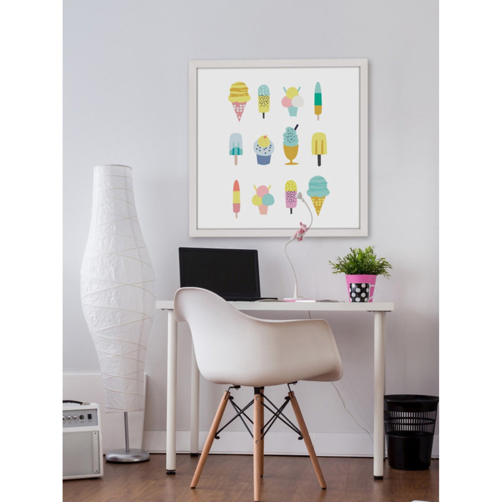 Marmont Hill "Ice Cream Styles" by Shayna Pitch Framed Painting Print