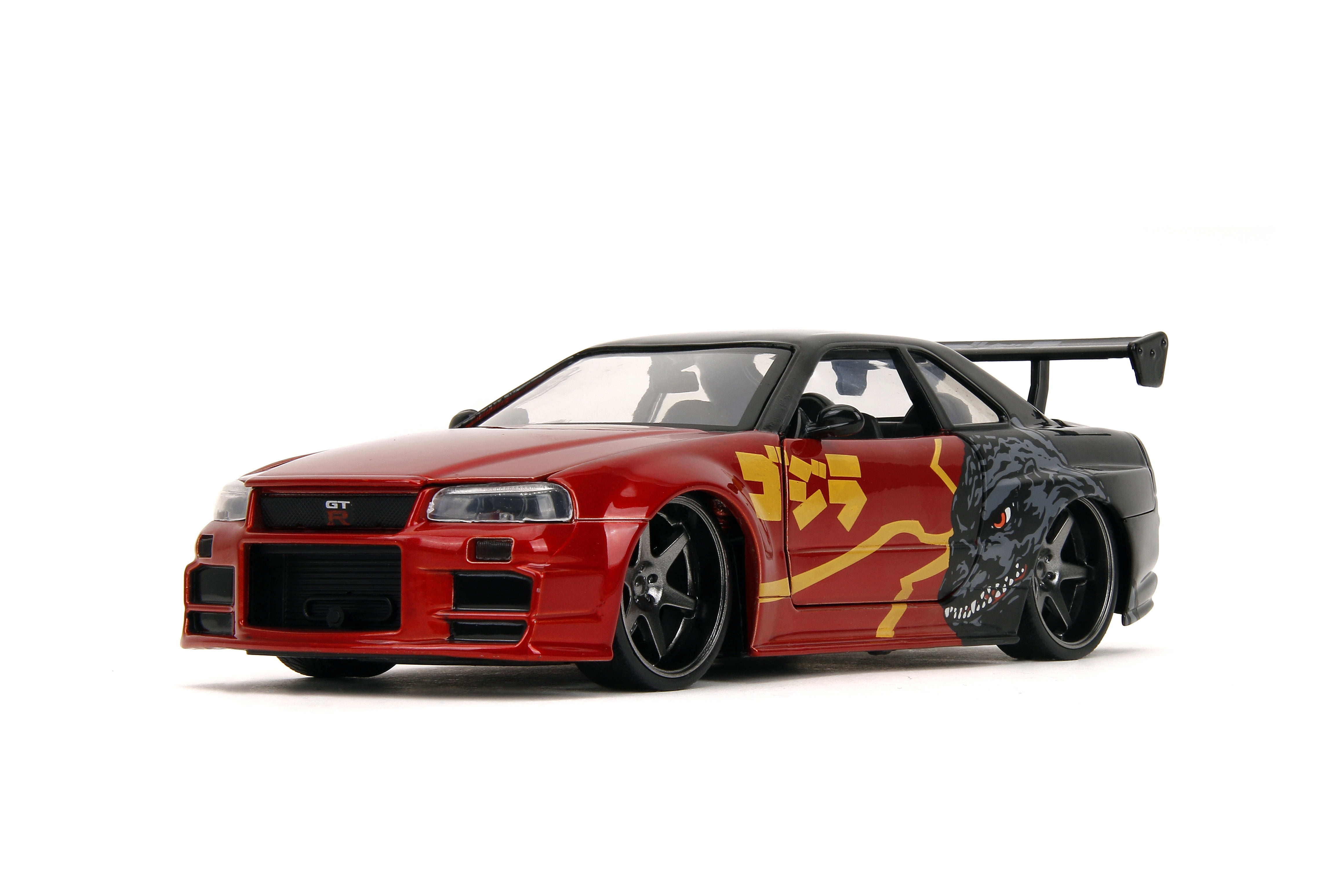 Jada Toys 2002 Nissan Skyline GT-R R34 RHD White with Red