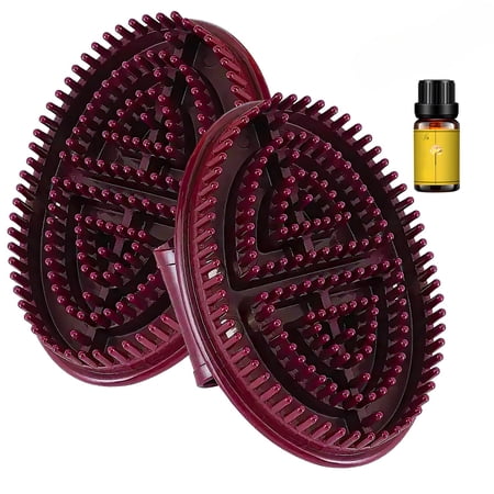 2PCS Meridian Brush Massage Brushs Beauty Salon Professional Custom Meridian Brushs Handheld Meridians Massage Brush for Full Body Relaxations