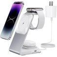 thumbnail image 1 of wonima44 4 in 1 Wireless Charging Station for Apple Devices Magsafe Wireless Charger Stand for iPhone Series, Fast Charging Station for Apple Watch and AirPods, 30W PD Adapter Included, 1 of 1