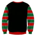 thumbnail image 4 of Christmas Mens Sweatshirts Festive Long Sleeve Soft Crewneck Pullover Sweatshirt Funny Graphic Xmas Gift Winter Casual Mens Sweater Black XXL, 4 of 4