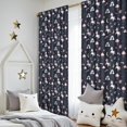 thumbnail image 5 of Blackout Kids Curtains,Blue Cartoon Unicorn Moon Cloud Rainbow Planet Pattern Childrens Insulated Curtains Set Of 2,Bedroom Essentials,Toddler Room Decor 52"x84", 5 of 5