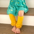 thumbnail image 6 of Wrapables Really Ruffly Baby & Toddler Leg Warmers, Mustard, 6 of 6