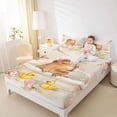 thumbnail image 3 of Erosebridal Pink Cherry Blossom Full Size Sheets For Kids Girls,Cartoon Capybara Bed Sheets For Cute Animals Lover 4pcs, 3 of 6