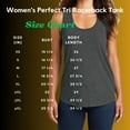 thumbnail image 4 of Mafoose Women’s Soft and Stylish Perfect Tri Racerback Workout Tank Top Royal Frost 3X-Large, 4 of 4