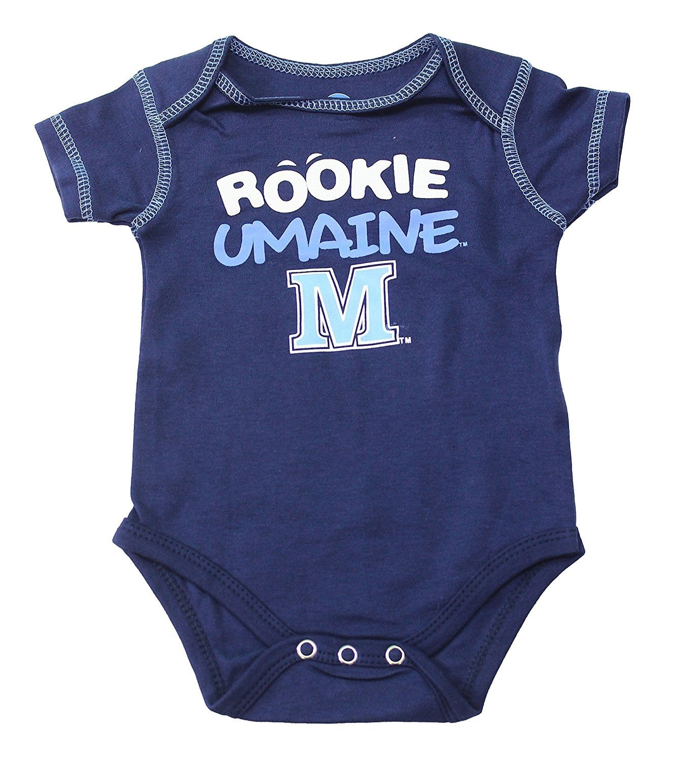 Outerstuff University of Maine Baby Clothing Black Bear 3 Piece Creeper Apparel Set