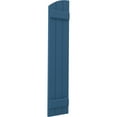 thumbnail image 3 of Ekena Millwork 10 1/2"W x 76"H Americraft Three Board (2 Batten) Exterior Real Wood Joined Board-n-Batten Shutters w/ Elliptical Top (Per Pair), Sojourn Blue, 3 of 10