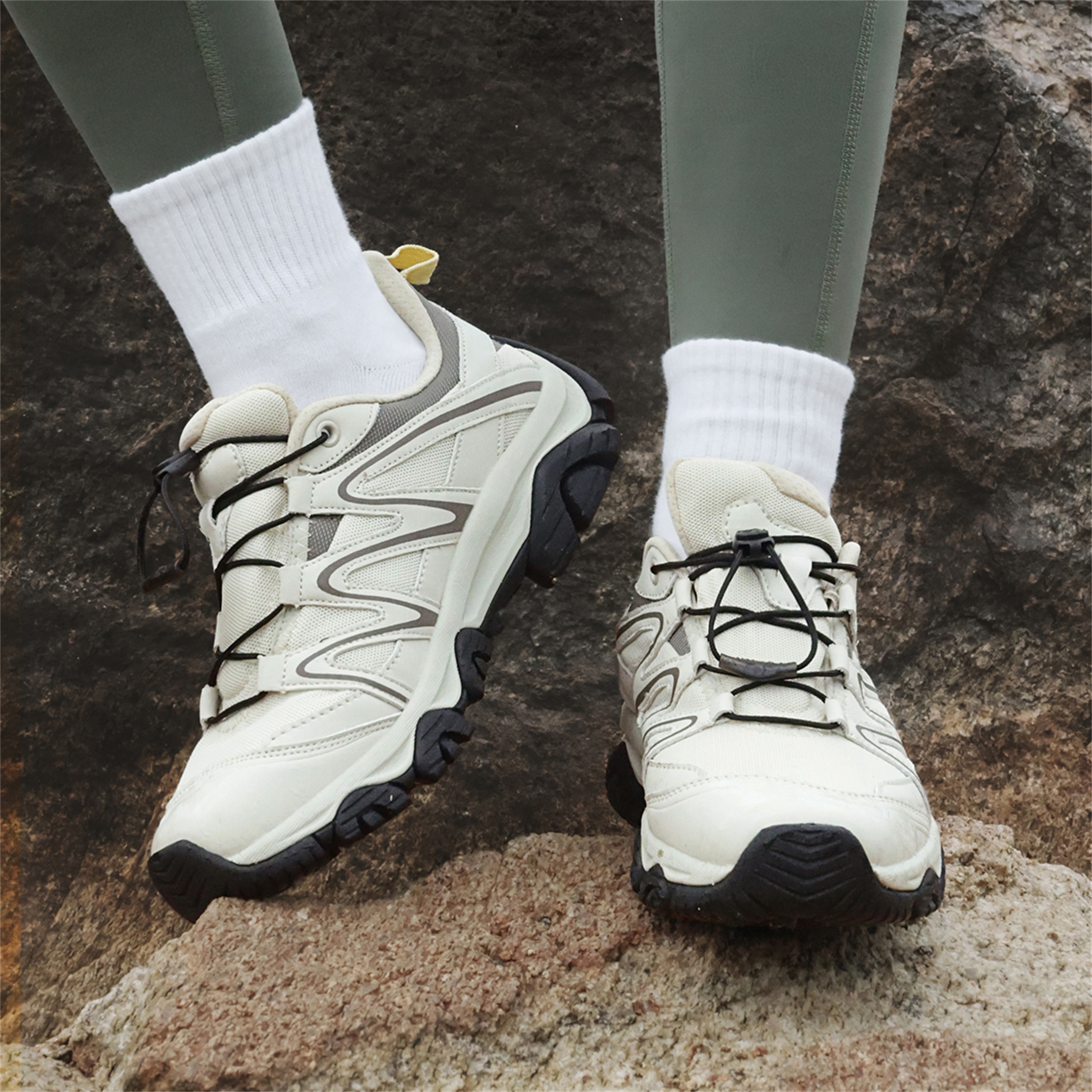 YOURDIARY Womens Mens Hiking Shoes Comfortable Breathable Anti-Slip Outdoor Walking Sneakers