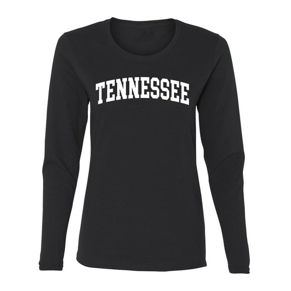 Wild Bobby State of Tennessee College Style Women Graphic Long Sleeve Tee