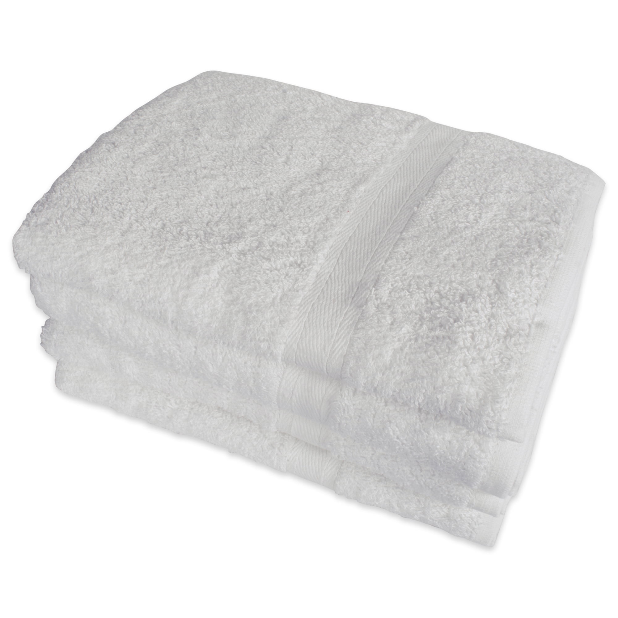 Set Of 4 White Hand Towels 16" x 26"