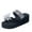 Silver-a, variant on 2025 Women's Casual Slope Heel Glass Slippers for Women Bow Rhinestone Slippers Sandals Women Slippers Sub Bohemian Beach Shoes