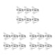 thumbnail image 4 of Billuyoard 6 unids/set servilleteros de hierro metálico para decoración de hermosa joyería hecha a mano decoración boda fiesta suministros Type1 NO1, 4 of 6
