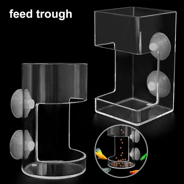 CBFFDC Fish Feeder Automatic Fish Feeder Brine Shrimp Worm Funnel Cup with Suction Aquarium Feeding Tool