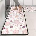 thumbnail image 2 of Kitchen Rugs Sets Of 2,Red Strawberry Plants Gum White Pattern Anti Fatigue Kitchen Mat Rugs Non Slip Washable,Decorative Kitchen Floor Mats for Kitchen,Sink,Laundry,17"x47"+17"x47", 2 of 5