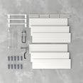 thumbnail image 5 of RST Brands Flow Wall 7 PC Plastic Bike & Bin Basic Storage Set in White, 5 of 7