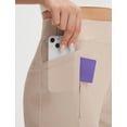 thumbnail image 3 of baleaf Women's Petite Casual Pants with 3 Pockets 25" Ankle Golf Travel Pant Pull On Stretchy 7/8 Work Slacks Beige S, 3 of 7