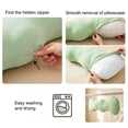 thumbnail image 6 of Miwamany Summer Cooling Ice Silk Long Body Pillow 39.37 Inch for Side Sleepers Soft Ergonomic Bolster Cushion Leg Support Pillow for Adults Bed Sleeping, 6 of 6