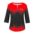 thumbnail image 4 of Up to 65% off!Women Summer Tops 2024 Plus Size Fashion Sexy Shirt V-Neck Casual Loose Long Sleeve Shirt Blouse Gift for Women On Sale, 4 of 5