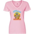 thumbnail image 3 of Inktastic Maui Hawaii Vacation Tiki Women's V-Neck T-Shirt, 3 of 5