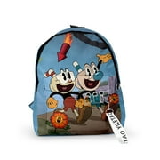 The Cuphead Show Merch Fabric One Shoulder Keychain Backpack Printed Student School Bag Mini bags