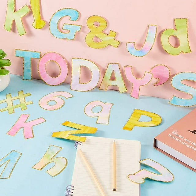 YAOMOBB Adhesive Letters For Crafts Adhesive Bulletin Board Set Alphabet Numbers Shape for Home and Office Decoration