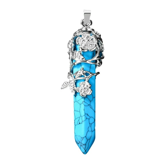 Crystal Drop Necklace Pendant Smooth Polish Comfortable Jewelry Accessories