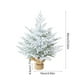 thumbnail image 3 of Árbol de Navidad de Escritorio de 24 Pulgadas con Simulación de Pe, Decoración Flocada con Luz, Decoración Interior, Adornos de Regalo Navideños, 3 of 6