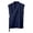 A-Navy362, variant on XIAOCHA Men's Linen Blend Vest Wrap Front Tie Closure Top Breathable Minimalist Casual Shirt