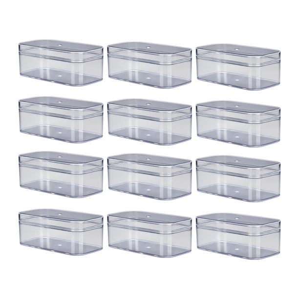 12 cajas transparentes para guardar dulces y galletas, organizador portátil para dulces. 118 cm x 6 cm x 5 cm