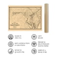 thumbnail image 4 of 1841 Maryland State Map - Vintage Map of the State of Maryland Wall Art - Vintage Maryland Home Decor Poster Print - Showing Virginia Washington DC Chesapeake Bay, 4 of 8