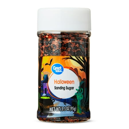 GREAT VALUE HALLOWEEN BLACK ORANGE MIXED TRANSLUCENT SUGAR 12CT CDU