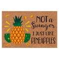 thumbnail image 1 of TIELUTT Pineapple Letter Printed Door Mat Door Carpet for Entrance Front Throw Pillows and Blanket Set and Striped Throw Blanket Area Rugs Living Room Rug for Bed Room Softest Throw Blanket, 1 of 4
