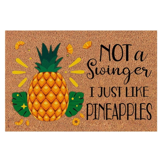 TIELUTT Pineapple Letter Printed Door Mat Door Carpet for Entrance Front Throw Pillows and Blanket Set and Striped Throw Blanket Area Rugs Living Room Rug for Bed Room Softest Throw Blanket