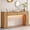 Light Brown, variant on Farmhouse Console Table with LED Light and 2 Drawers, 55 inch Long Sofa Table Behind Couch, Narrow Entry Table for Entryway, Hallway, Entrance, Living Room, Natural Oak