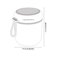 thumbnail image 4 of TAZA TERMO PORTATIL ANTIDERRAMES Diseño práctico, acero inoxidable, libre de BPA, incluye tapa porta cuchara armable, válvula para el vapor, agarradera de goma, no apto para micro ondas, 4 of 4