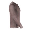 thumbnail image 4 of ZIMEGO Men’s Slim Fit Henley Shirt – Casual Ultra Soft Long Sleeve Button Crew Neck Burnout Heather Athletic T-Shirts Tee, 4 of 5