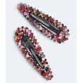thumbnail image 1 of Rainbow Rhinestone Triangle Hair Clip 2-Pack- Aeropostale, 1 of 1