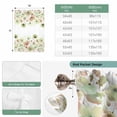 thumbnail image 6 of Spring Green Flowers Balloon Curtains 63 Inch Length for Living Room/Bedroom, Watercolor Floral Botanical Rod Pocket Privacy Door Curtains Decorative Tie Up Shade for Window 52"x63", 6 of 8