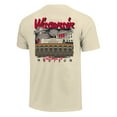 thumbnail image 3 of Men's Image One  Natural Wisconsin Badgers Comfort Colors Hand-Drawn Campus Stack T-Shirt, 3 of 3
