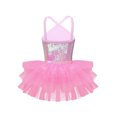thumbnail image 2 of iEFiEL Girls Shine Dancewear Sequins Spaghetti Straps Ballet Tutu Leotard, 2 of 7