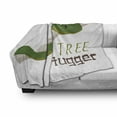 thumbnail image 2 of Reptile Soft Flannel Fleece Throw Blanket, Cartoon Snake Hanging from Tree Hug Love Mascot Humor Comic Design Print, Cozy Plush for Indoor and Outdoor Use, 50" x 70", Green Navy Ecru, by Ambesonne, 2 of 5