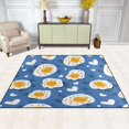 thumbnail image 2 of Yayeee Area Rugs for Living Room 6.7'x4.8' Non Slip Washable Bedroom Floor Carpet, Cute Fried Eggs, 2 of 5