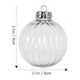 thumbnail image 2 of YSNOOWE 20Ud Bolas Colgantes Navideñas Transparentes Para Adornar Árbol Y Espacios Festivos, 2 of 8
