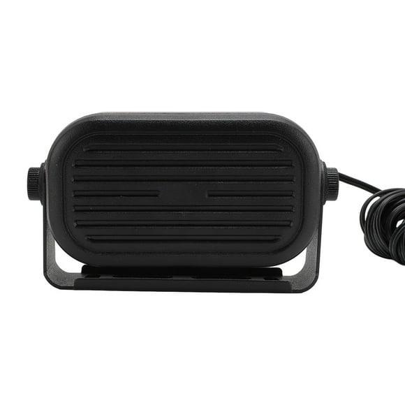 Haut-parleur Externe de Voiture 3,5 mm, Câble Transparent de 14,76 Pieds Longueur Mini Haut-Parleur Externe avec Base pour Radio CB Radio Ham Scanners