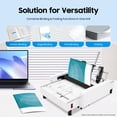 thumbnail image 5 of A3 Folding Binding Machine, 2-in-1 60W Paper Folding Machine Booklet Maker Binding & Folding Machine with Visible Panel About 200-300 Books/H Max, 5 of 10