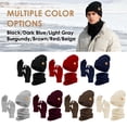 thumbnail image 2 of REDESS Winter Hat, Scarf & Glove Set for Men and Women,Wine, 2 of 6