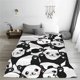thumbnail image 5 of Balery Seamless Pattern Cute Panda Manta de Felpa Suave y Acogedora – Cobija de Franela Aterciopelada para Cama, Lavable y Cálida para Sofá, Mascotas, Transpirable-50"x40", 5 of 7