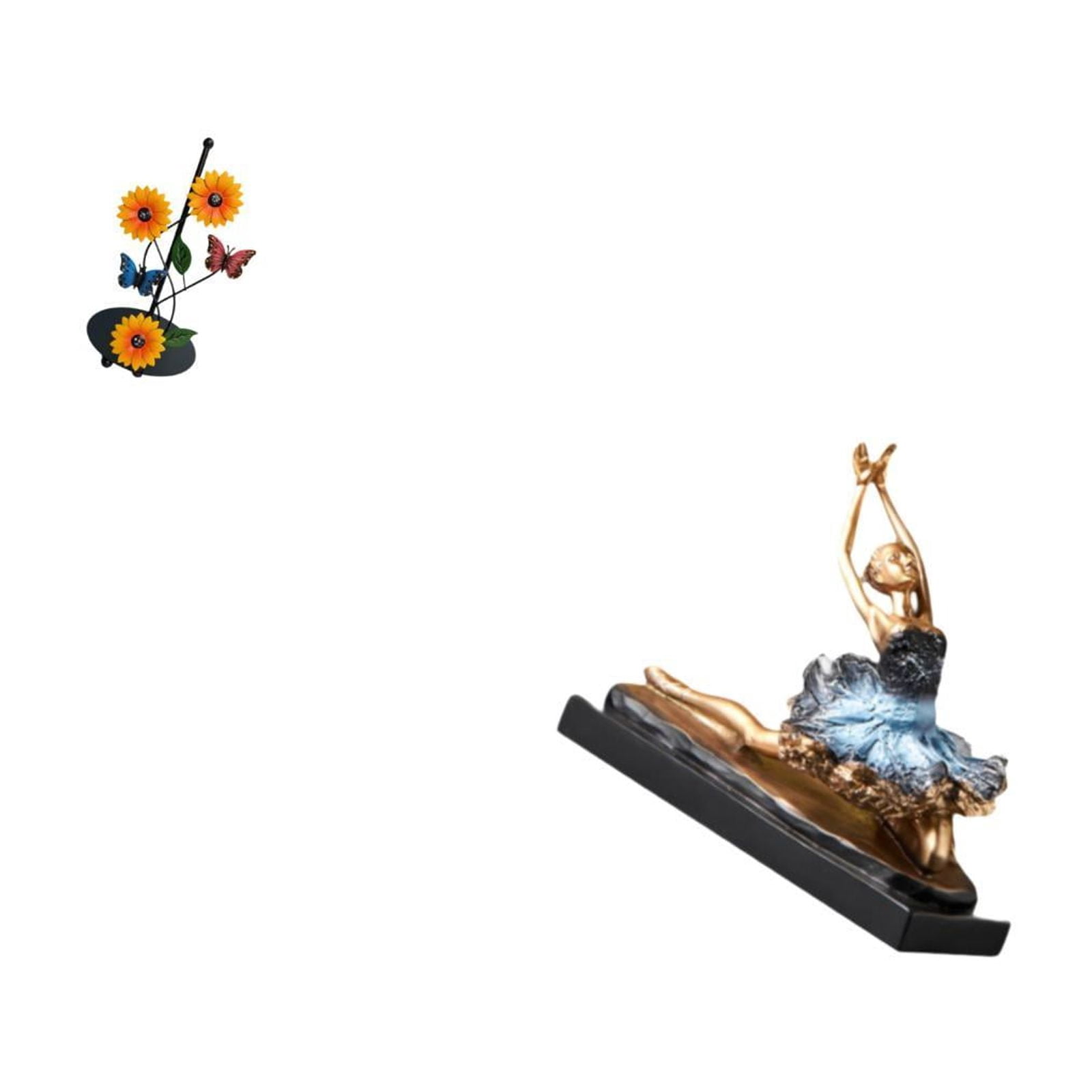 Fiocias Toilet Paper Holder Paper Towel Holder Countertop Ballet Dancer Statue Resin Sculpture Ornament Figure Modern Art Iron Material Suitable for Gift Givi