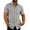 Short Sleeve - Light Gray, variant on COOFANDY Men's Linen Business Shirts Regular Plain Basic Slim Fit Designer Shirt